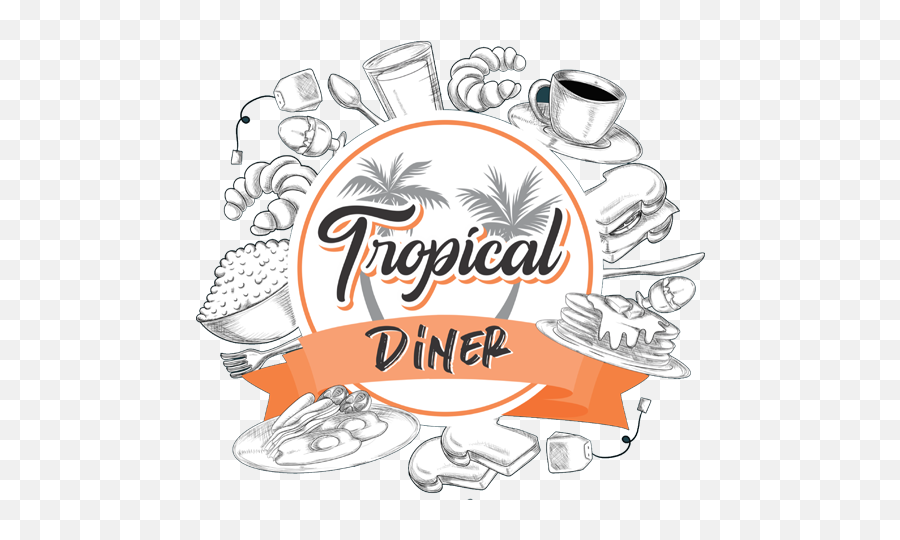 Tropical Dinner - Best Breakfast Logo Emoji,Tropical Logo