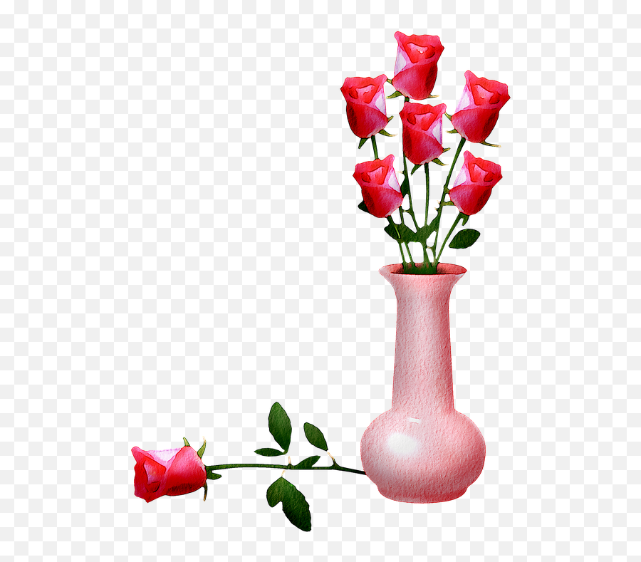 Free Photo Floral Flower Spring Pink Watercolor Flowers - Open Window And A Vase With Tulips Freepik Emoji,Pink Watercolor Png