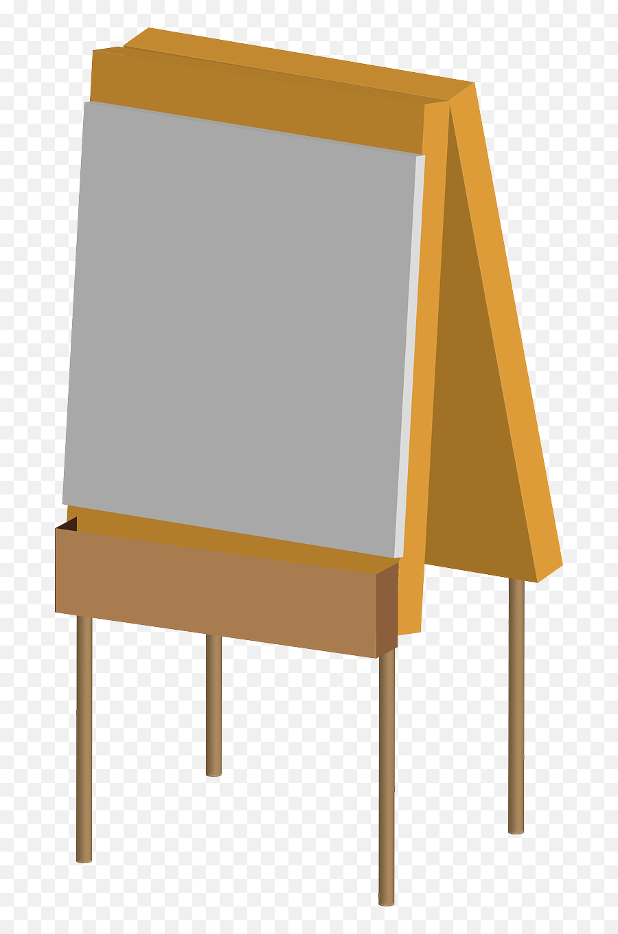 An Easel Clipart - Painting Canvas Png Clipart Emoji,Easel Clipart