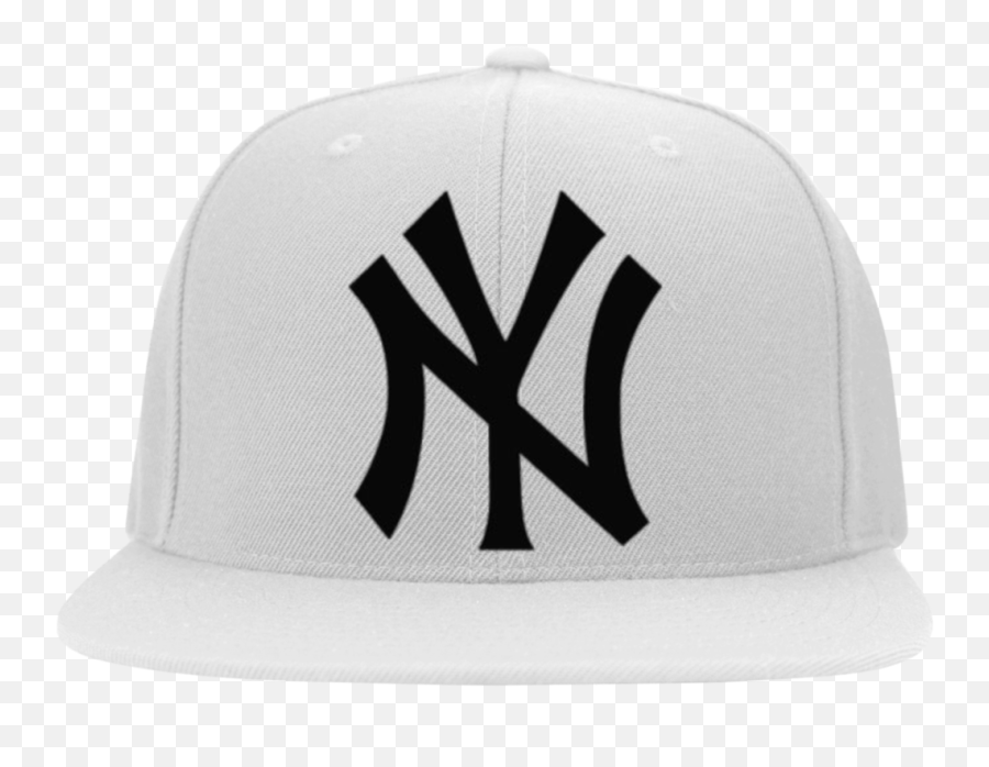 Yupoong Flat Bill Twill Flexfit Cap - Unisex Emoji,New York Yankees Logo Png