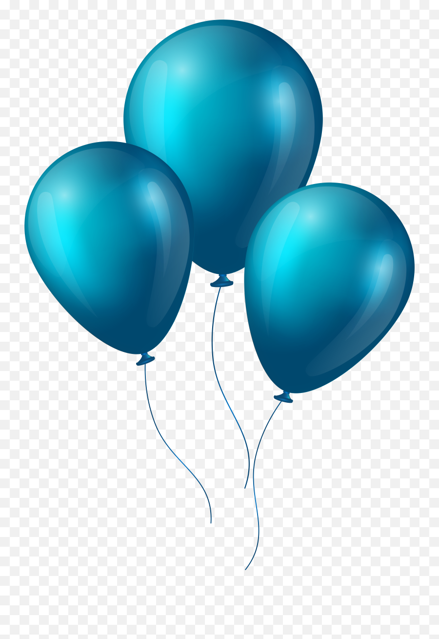 Blue Balloons Png Image - Blue Balloons Png Transparent Background Emoji,Balloon Png