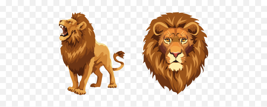 Lion Cursor U2013 Custom Cursor - Custom Cursor Lion Emoji,Orange Lion Logo