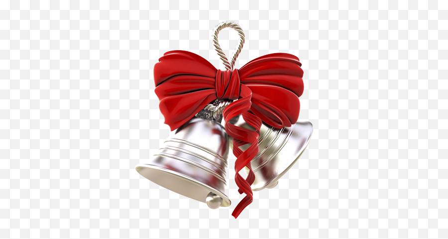 Silver Wedding Bell Png Clip Art - Silver Christmas Bell Png Emoji,Wedding Bells Png