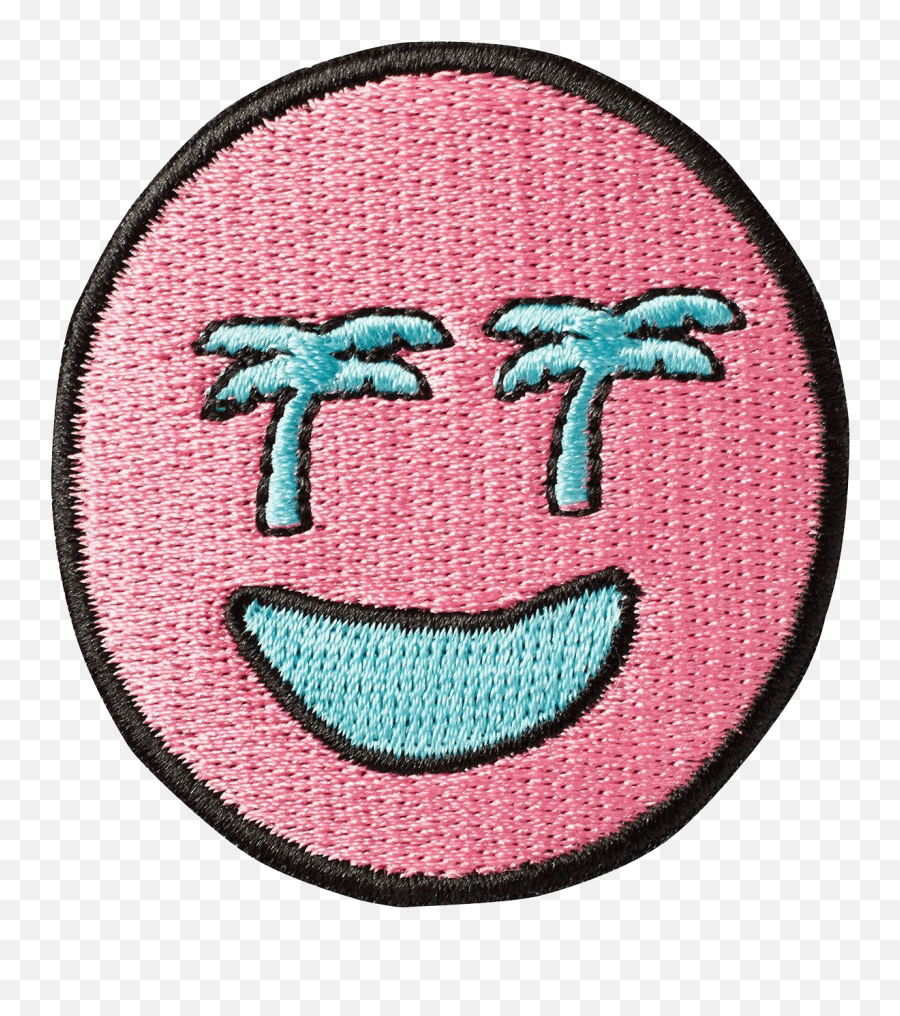 Download Hd Palm Tree Eye Emoji Sticker Patch - Emblem,Eye Emoji Transparent