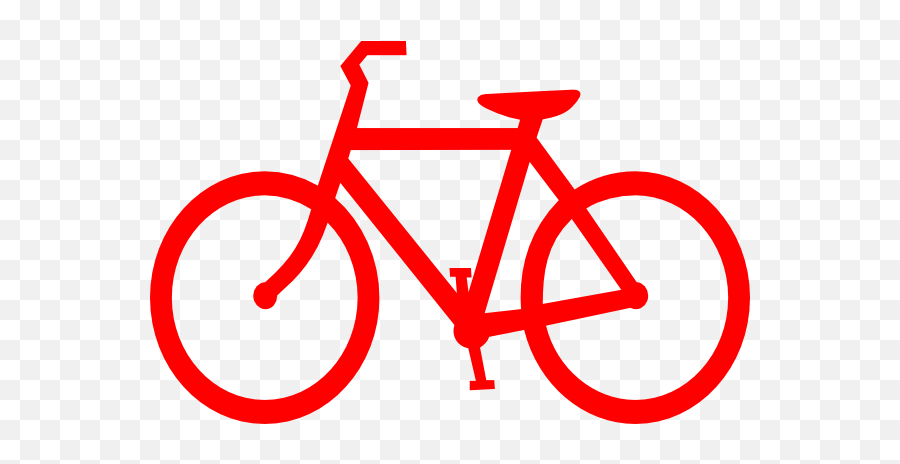 Red Bicycle Outline Clip Art - Vector Clip Art Online Emoji,Pjs Clipart