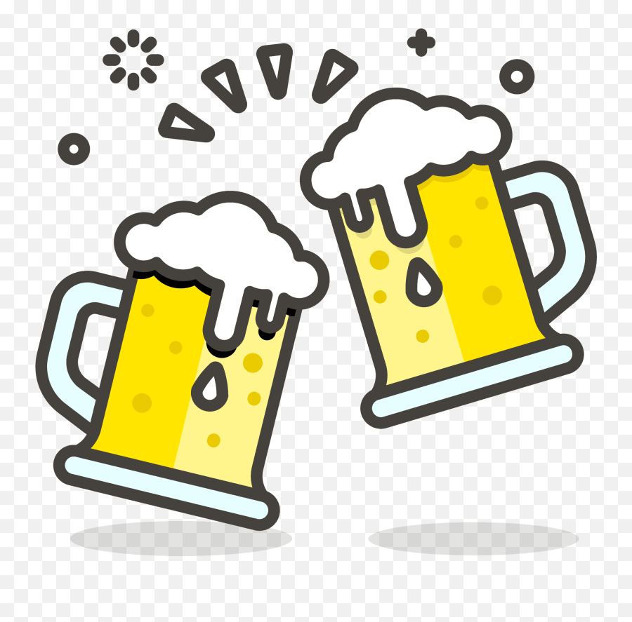 Clinking Beer Mugs Emoji Clipart Free Download Transparent,Oktoberfest Clipart Free