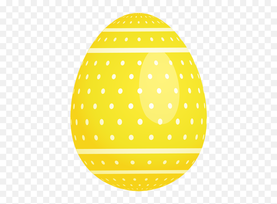 Yellow Dotted Easter Egg Png Picture Easter Eggs Easter - Yellow And White Easter Egg Emoji,Easter Egg Png