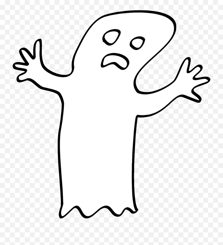 Drawn Ghost Clipart Transparent - Fictional Character Emoji,Ghost Clipart