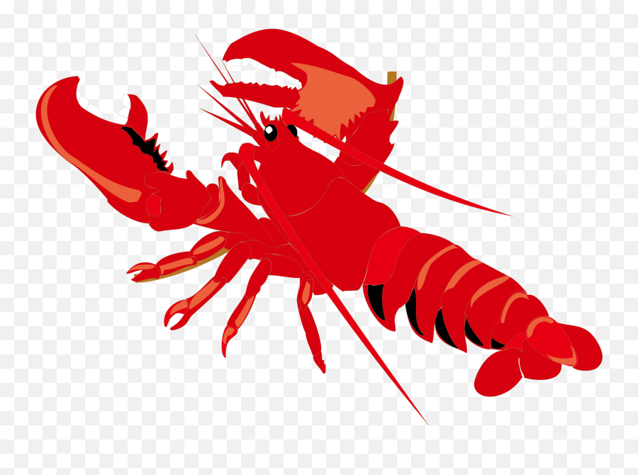 Free Lobster Silhouette Vector - Maine Lobster Emoji,Lobster Clipart