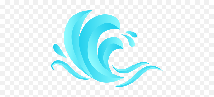 Wave Sea Flat - Transparent Png U0026 Svg Vector File Caricatura Olas De Mar Emoji,Wave Emoji Png