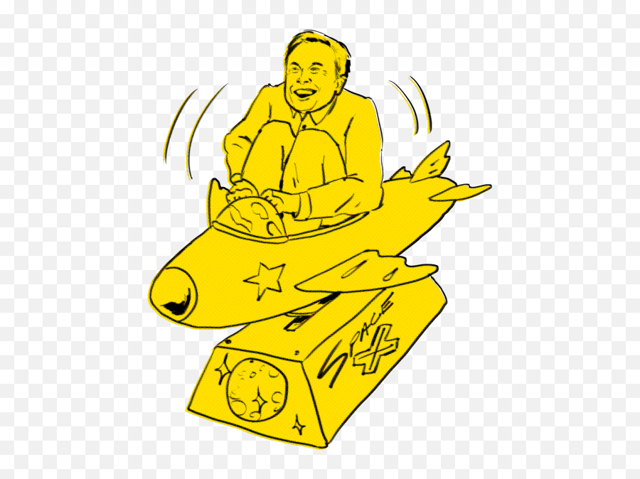 Elon Musku0027s Wild Ride - Elon Riding A Rocket Emoji,Elon Musk Transparent