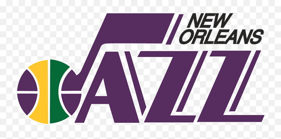 New Orleans Jazz Primary Logo - National Basketball 1975 New Orleans Jazz Logo Emoji,Musical Note Logos