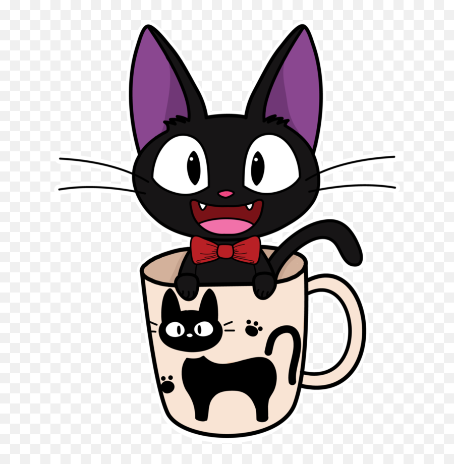 Kikiu0027s Delivery Service Jiji Black Cat Pin Badge - Transparent Cute Delivery Service Png Emoji,Black Cat Transparent
