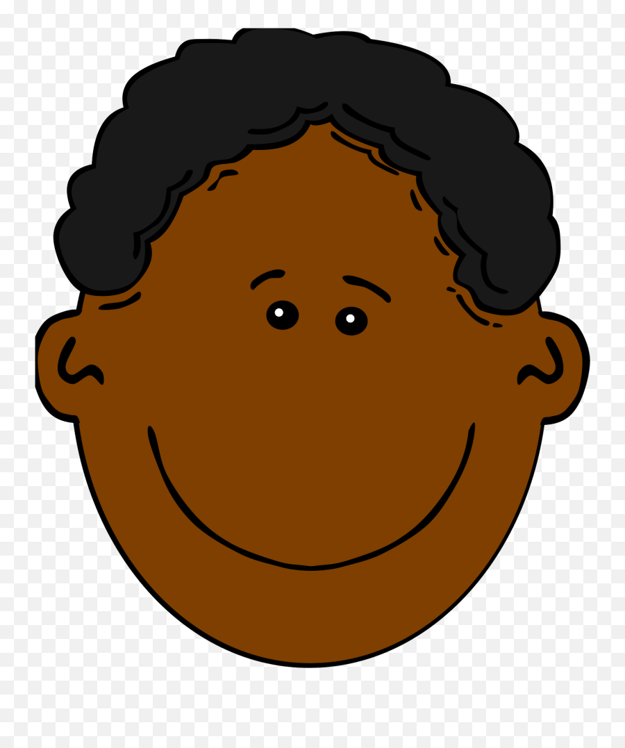 Relaxers For The Ethnic - African American Boy Clip Art Clipart Boy Face Emoji,Boy Clipart Black And White
