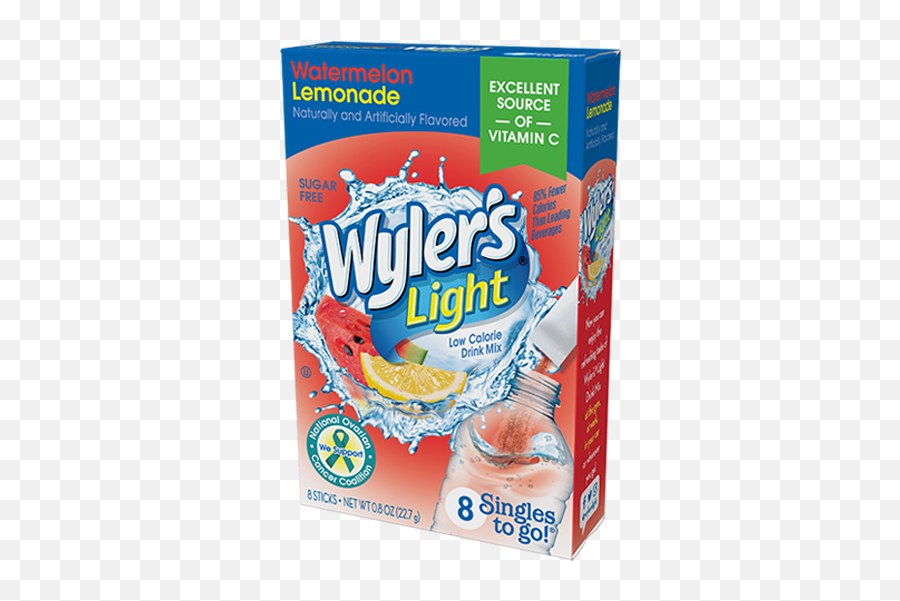Wyleru0027s Light 8ct Singles To Go - Watermelon Lemonade Light Watermelon Lemonade Emoji,Watermelon Transparent