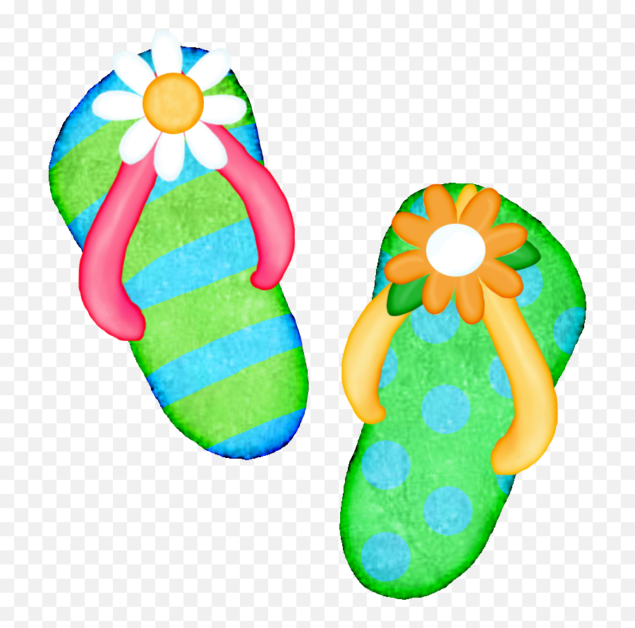 Flip Flop Clip Art - Summer Clipart Emoji,Beach Clipart