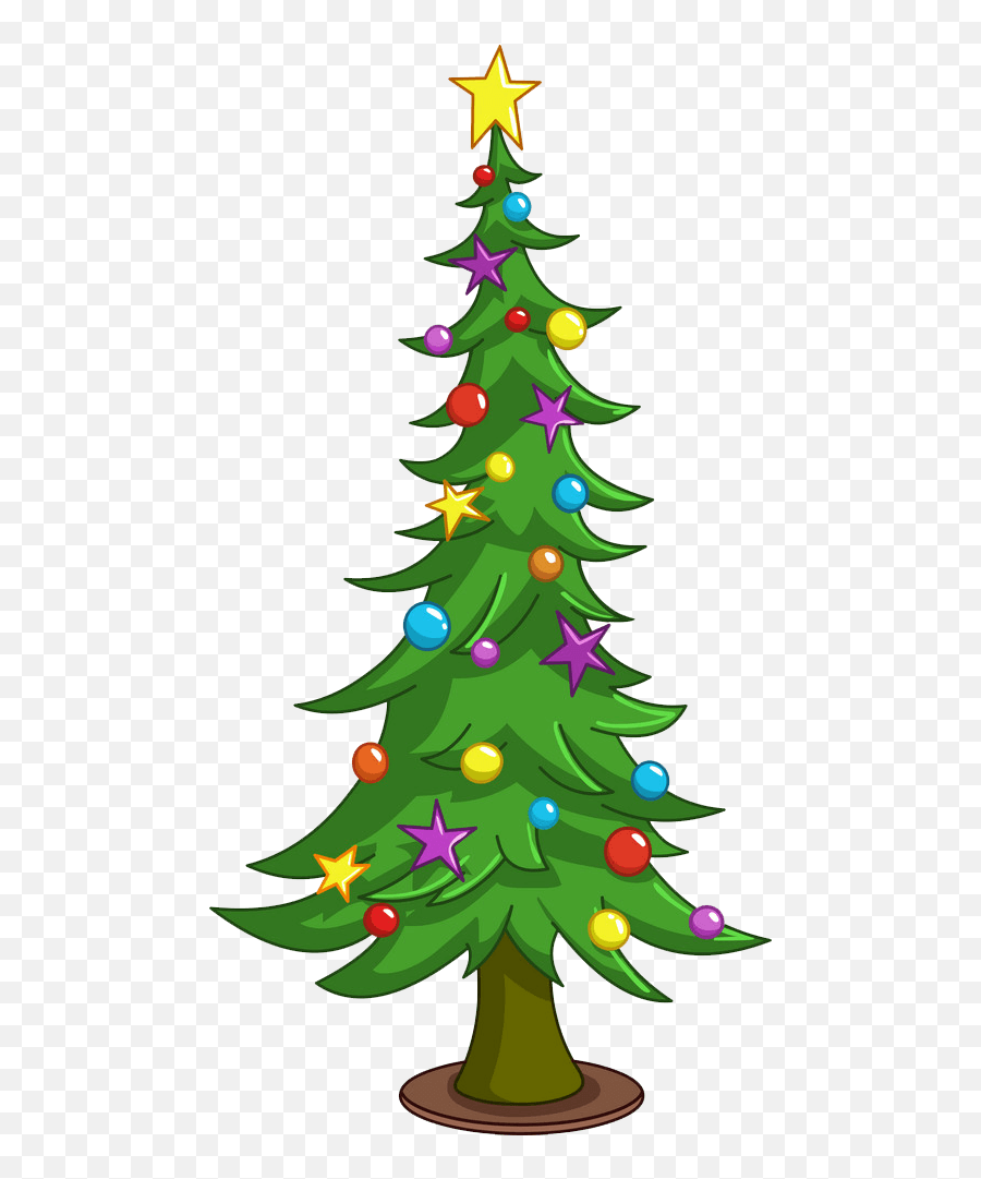 Christmas Tree Clipart Transparent 1 - Clipart World Emoji,Christmas Day Clipart