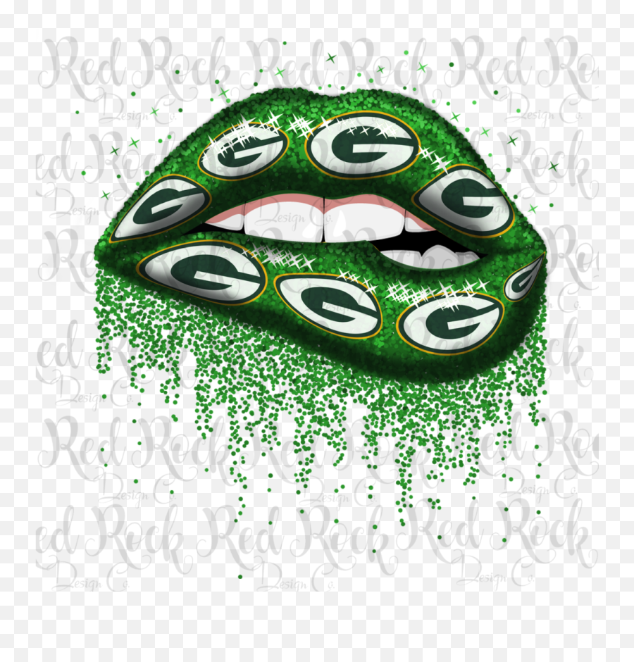 Green Bay Packers Glitter Lips - Labios Louis Vuitton Emoji,Green Bay Packers Logo
