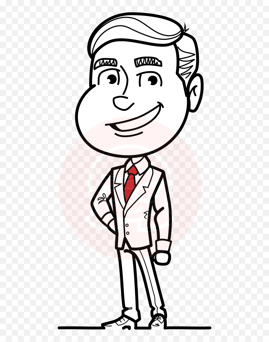 Black And White Businessman Cartoon Vector Character Graphicmama Emoji,Business Man Clipart