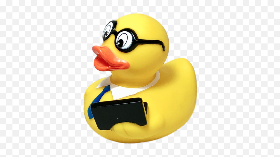 Computer Geek Rubber Duck - Rubber Duck 500x500 Png Emoji,Rubber Ducky Png