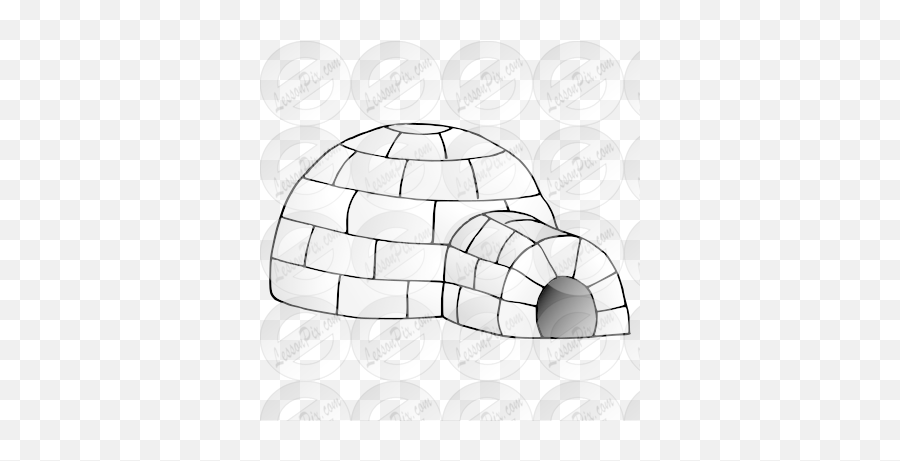 Igloo Picture For Classroom Therapy - Hard Emoji,Igloo Clipart