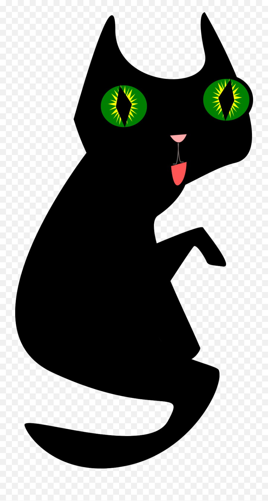 Black Cat Svg Vector Black Cat Clip Art - Svg Clipart Emoji,Black Cat Clipart Png