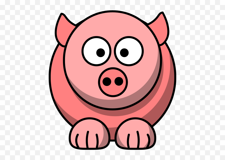 Big - Eyed Pig Clipart Free Download Transparent Png Round Pig Clipart Emoji,Pig Clipart