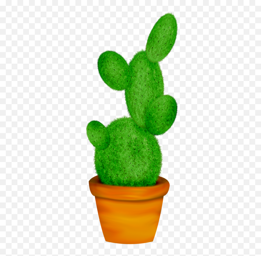 Banner Cactus Clipart - Cute Potted Plants Clipart Flowerpot Emoji,Cactus Clipart