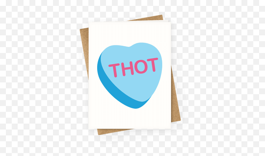 Thot Candy Heart Greeting Card Lookhuman Cards Tech - Horizontal Emoji,Candy Logos
