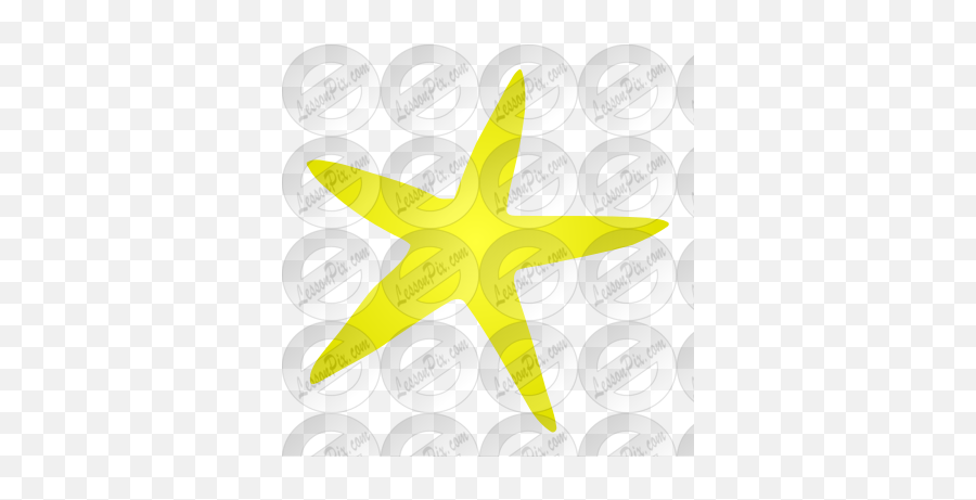 Starfish Stencil For Classroom Therapy Use - Great Starfish Emoji,Starfish Clipart