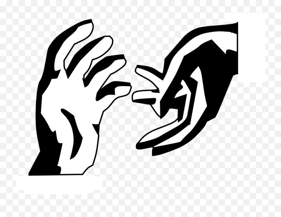 Helping Hand Clipart - Hands Reaching Out Clipart Png Emoji,Helping Hands Clipart