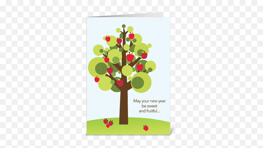 Download Fruitful Apple Tree - Cartoes De Rosh Hashana Emoji,Rosh Hashanah Clipart