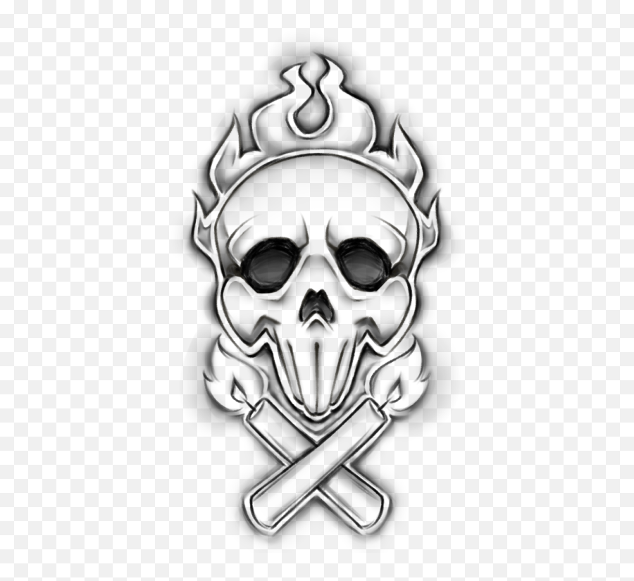Junkrat Total Mayhem Skull Hd Png - Overwatch Junkrat Tattoo Emoji,Junkrat Png