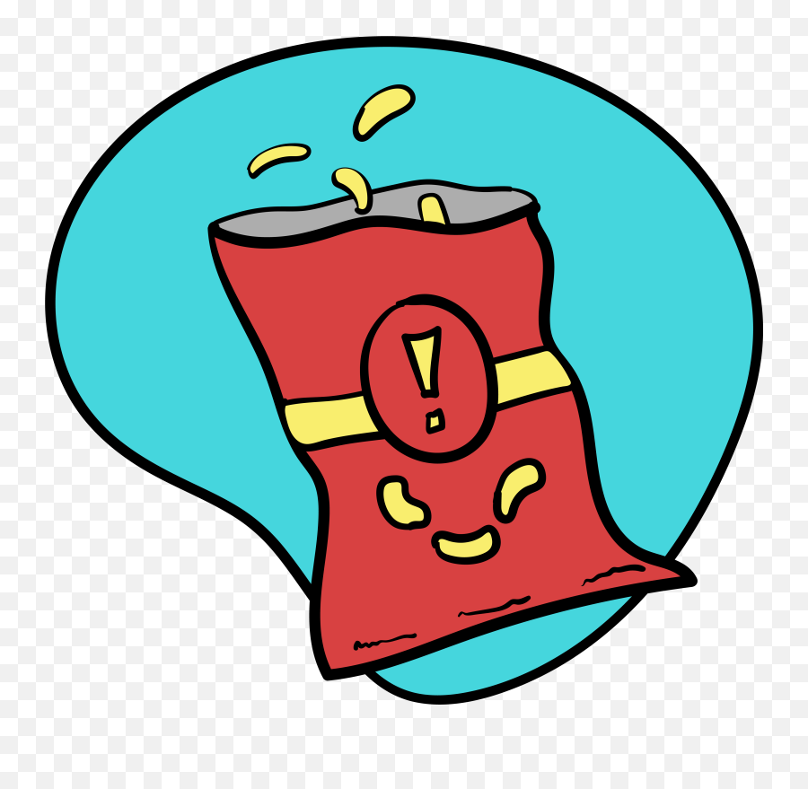 Bag Of Chips Clipart - Full Size Clipart 2940128 Pinclipart Emoji,Bag Of Chips Png