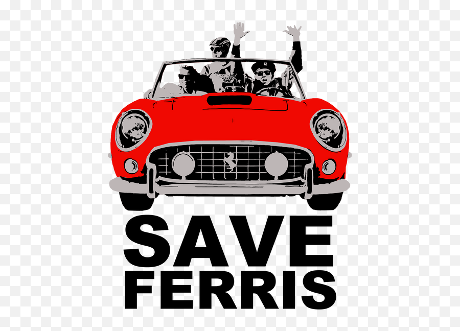Save Ferris Bueller T - Shirt Emoji,Ferris Logo