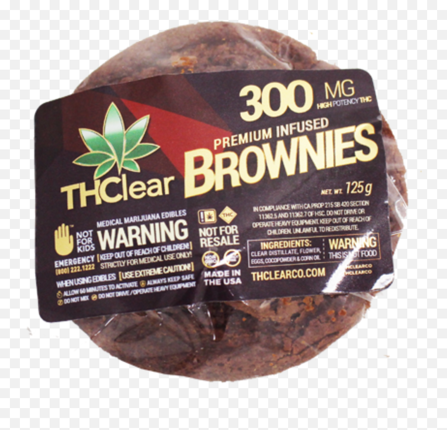 Thclear Brownies - 300mg Leafly Emoji,Brownies Png