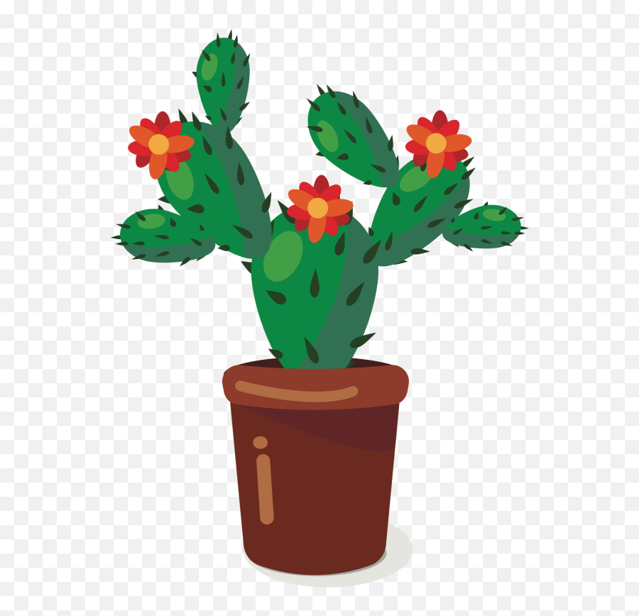 Succulent Plant Plant Flower Png - Transparent Cactus Clipart Emoji,Succulent Clipart