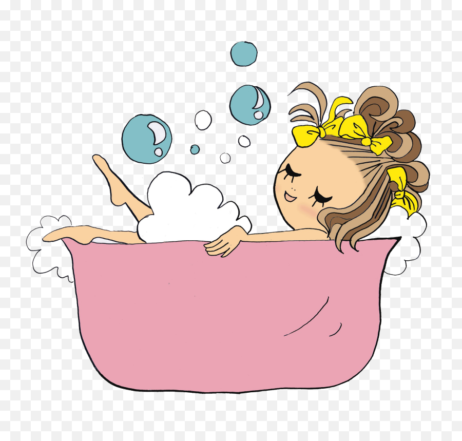 Bathtub Drawing Bathing Cartoon Clip - Bath Cartoon Drawing Emoji,Bathtub Clipart