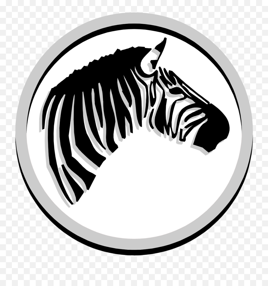 Zebra Free Stock Photo Illustration Of A Zebra Head In A - Zebra In A Circle Emoji,A+ Clipart