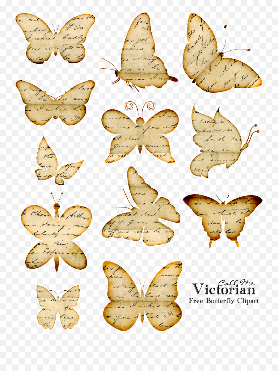 Free Butterfly Clipart - Diy Butterfly Old Book Diy Butterfly Clip Art Emoji,Butterfly Clipart