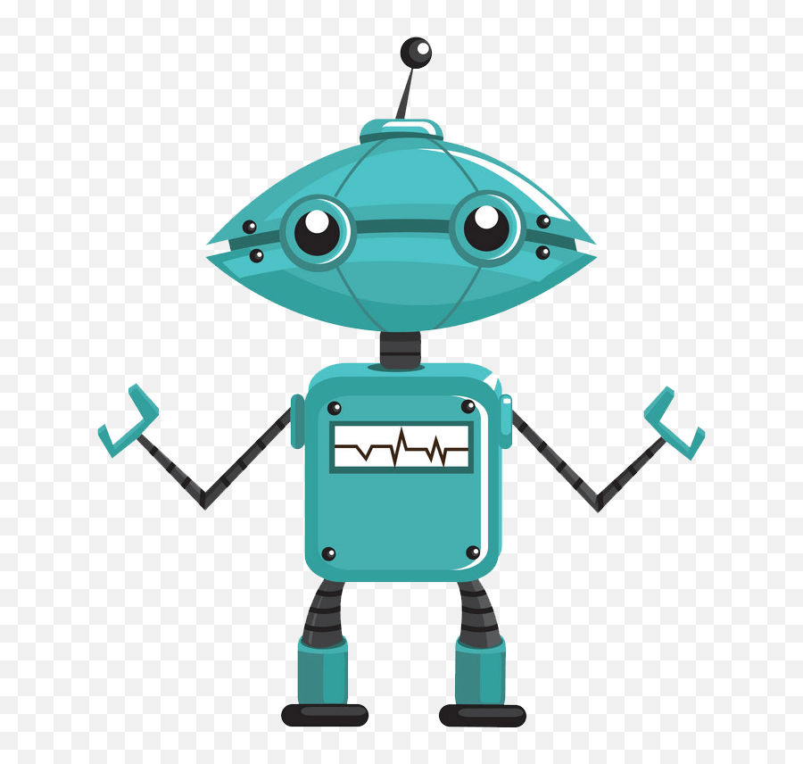 Cute Robot Clipart Transparent - Robot Characters Animated Emoji,Robot Clipart