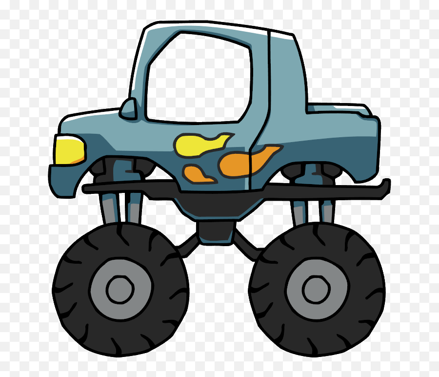 Clipart Monster Truck Png Transparent - Kid Monster Truck Png Clipart Emoji,Monster Truck Clipart