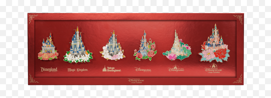 Pin Trading Fun Day 2020 Pin Releases At Shanghai Disneyland - Shanghai Castle Pin Set Emoji,Disney Castle Logo