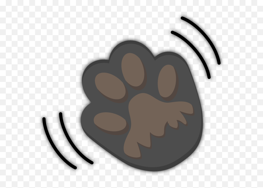 Download Black Labrador Emoji - Toe Full Size Png Image Paw,Wave Emoji Png