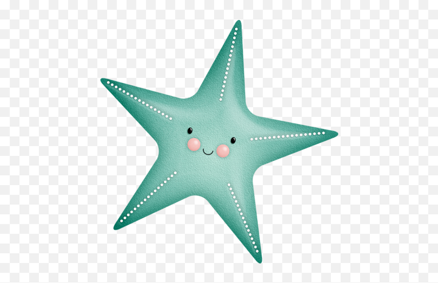 Download Green Clipart Starfish - Starfish Clipart Cute Png Paperweight Emoji,Starfish Clipart