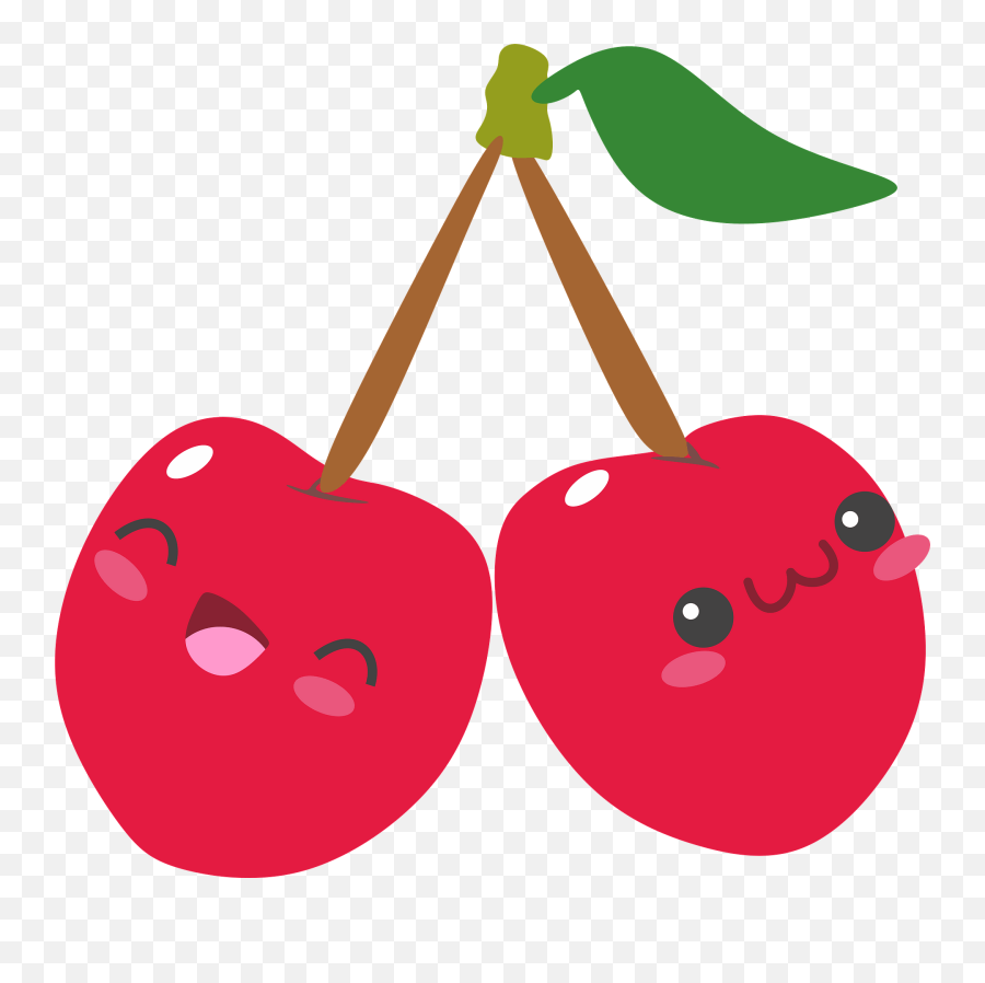 Cute Cherries Clipart Free Download Transparent Png - Clipart Cute Cherries Emoji,Cute Clipart