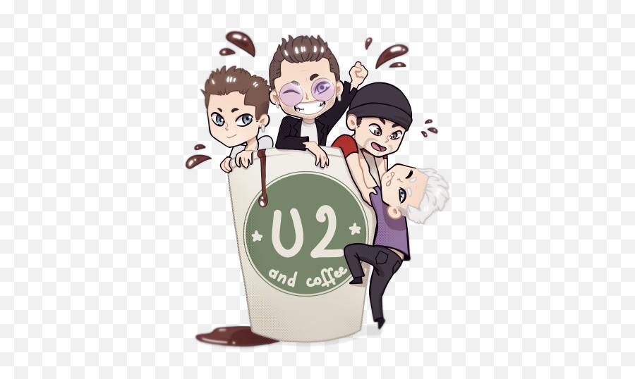 U2 And Coffee U2013 By Jo D - Sharing Emoji,U2 Logo