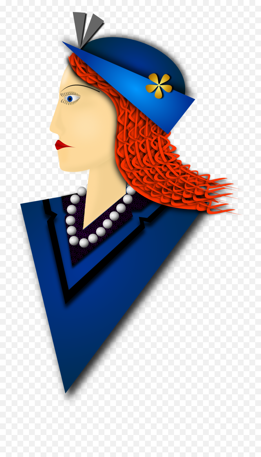 Colorful Lady With The Beret Clipart Free Image Download - Beret Emoji,Old Lady Clipart