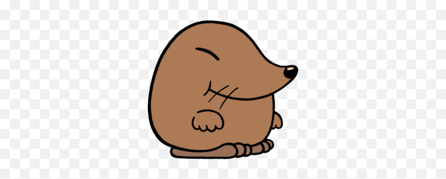 The Year Of The Mole Playing Rough - Mole Cartoon No Background Emoji,Mole Clipart