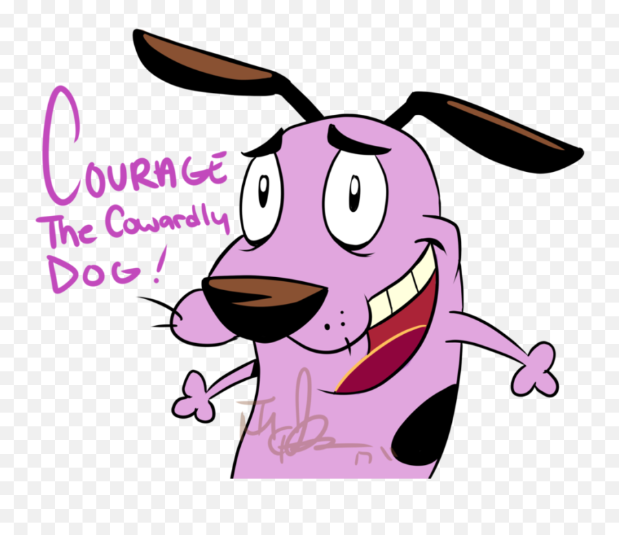 Courage The Cowardly Dog - Cartoon Courage The Cowardly Dog Cute Emoji,Courage The Cowardly Dog Png